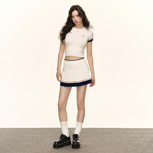 Ariseism 美式复古针织短袖短裙套装 商品图3