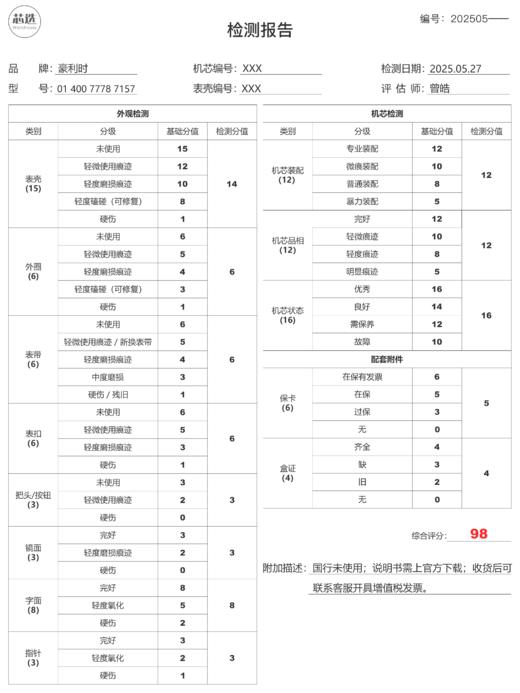豪利时01 400 7778 7157-Set(科米蛙) 商品图10