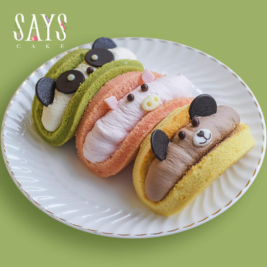 森林动物派对戚风抱抱卷（6拼） 商品图1