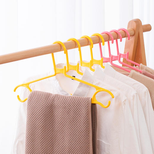 茶花 大衣架 晾衣架子42cm 衣服架衣挂架晒衣架衣服撑子挂衣架 10支装*2 商品图2