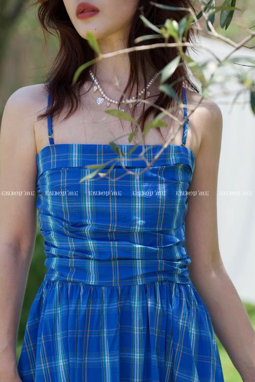 【门店同款】ENJOY夏季“悠然之境”复古格纹吊带裙 162898781 商品图6