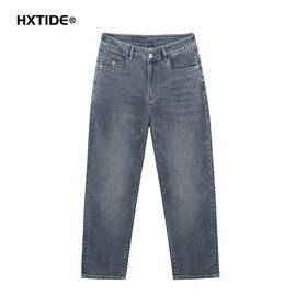 【新品上新】HX 夏季水洗直筒牛仔合体九分裤S210520041101