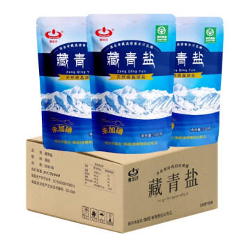 察尔汗藏青盐320g*55袋【未加碘绿色食品级】湖盐无抗结剂食用盐 /粮油调味 /调味品 /盐 商品图1