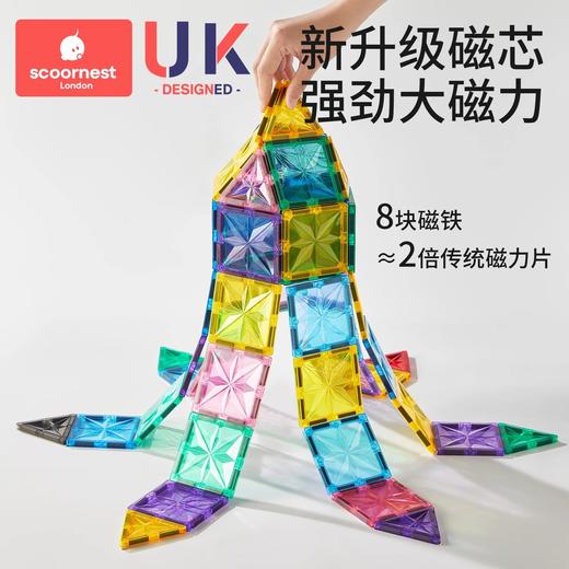 科巢儿童轨道磁力片棒益智玩具彩窗管道3-12岁磁吸积木拼装男女孩 商品图1