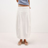 NUTH白色空气感花苞裙茧型显瘦中长款半身裙女 商品缩略图4