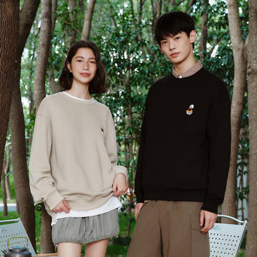 gxg.jeans男装春秋季热卖多色加绒圆领卫衣J24D313003 商品图1