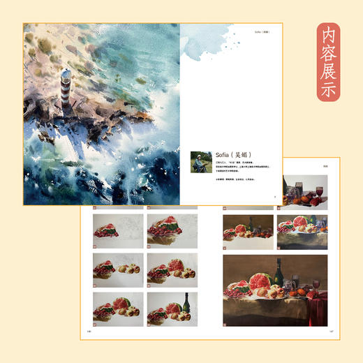 水彩之旅 水彩艺术家的灵感与创作 水彩临摹入门教程*基础自学小白水彩创作技巧 商品图3