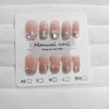 【法式闪粉】穿戴甲10片S187织梦蝴蝶短梯气质显白法式闪粉腮红甲手工假指甲片。ry 商品缩略图4