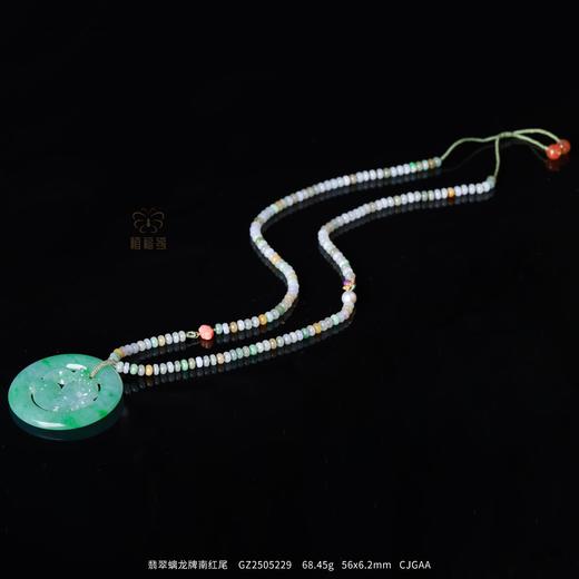 【龙行天下】翡翠螭龙牌南红尾GZ2505229 商品图0