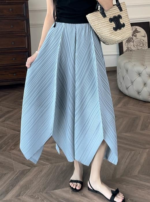 设计感显瘦优雅三宅压褶花瓣不规则半裙 商品图13