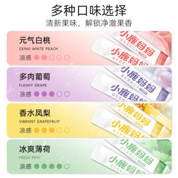 小鹿妈妈一次性漱口液便携式条装混合味20条*3盒漱口水清新口气男士女生  /个人护理 /口腔护理 /漱口水 商品图0