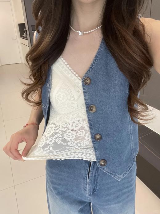 真的被惊艳到了！美哭😭【法式氛围感重工蕾丝吊带&背心】自带Bra 颜值在线！质感在线！ 不管是单穿！还是内搭穿！ 显得人立马有气质了！秒变财阀千金！ 商品图13