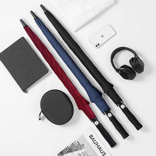 红叶直杆自开纤维PG碰姿伞1843F 商品图0