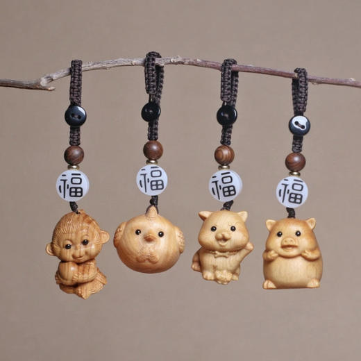 手工艺品十二生肖钥匙扣（1只） 商品图2