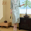 佐尔美夏季新款新中式国风桑蚕丝半身长裙女M52QS44 商品缩略图0