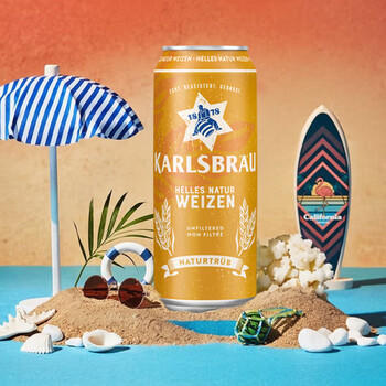 卡斯布鲁（KARLSBRAU）小麦啤酒500ml*24听 精酿整箱装 德国进口 京东自营 春日聚会畅饮 商品图4