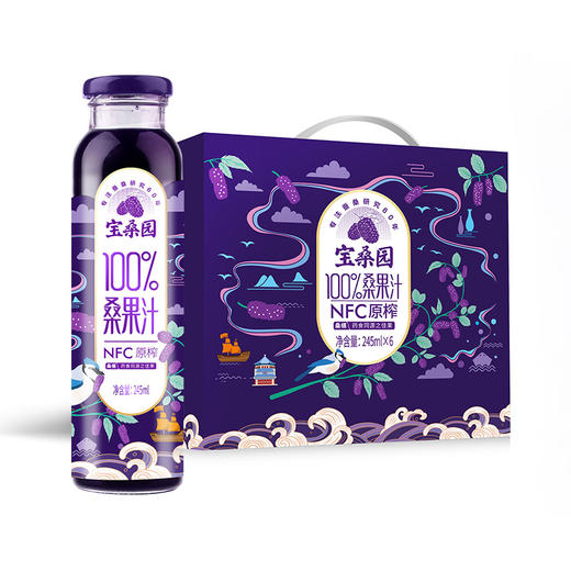 宝桑园丨宝桑园100%桑果汁 245mL*6瓶 商品图0