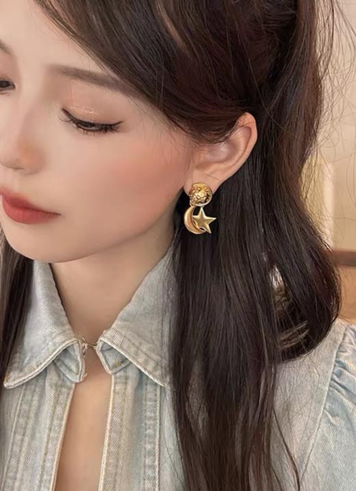 赛琳【C 星傍月耳钉】中古款（XJ） 商品图4