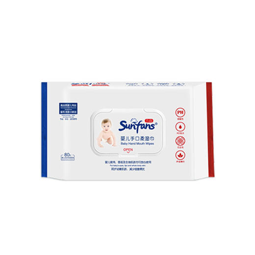 卡其猫80片婴儿手口湿巾（6975266691368） 商品图0