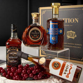 【超值4瓶礼盒装】希格玛洋酒套盒 格兰威士忌/蓝盾威士忌/橙带VSOP/勋爵XO