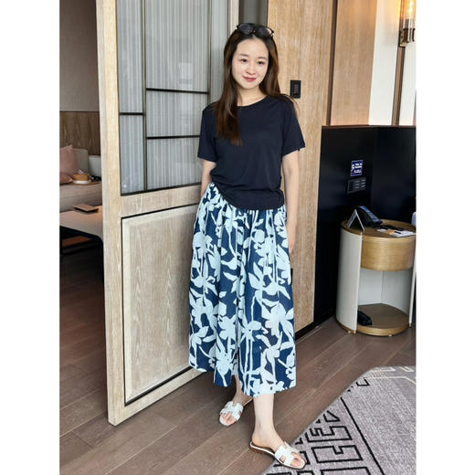 2505505   蓝白印花 半身裙 商品图5