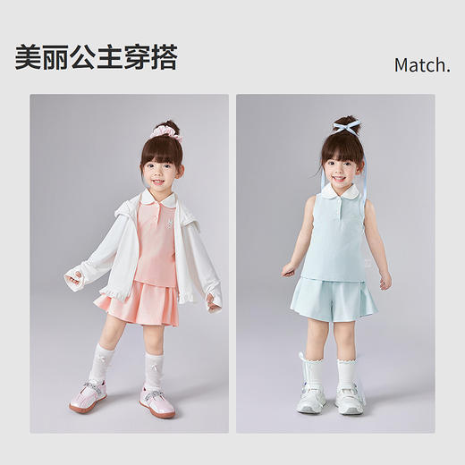 笛莎Deesha 童装女童套装女童简单舒适polo短裤套 商品图2