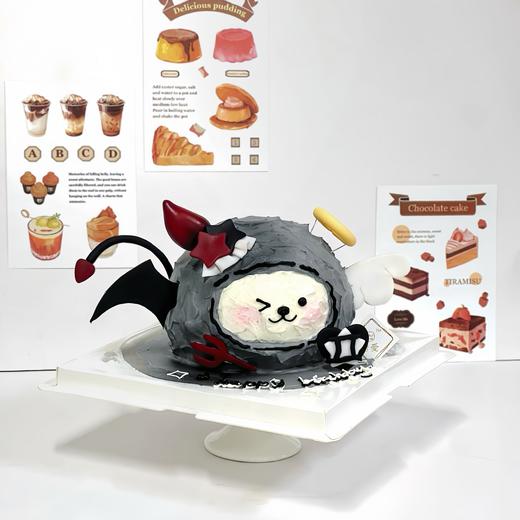 烤爱·天使恶魔·双子座·星座系列·生日蛋糕系列·定制可爱儿童聚会生日节日【仅限深圳同城配送】 商品图3