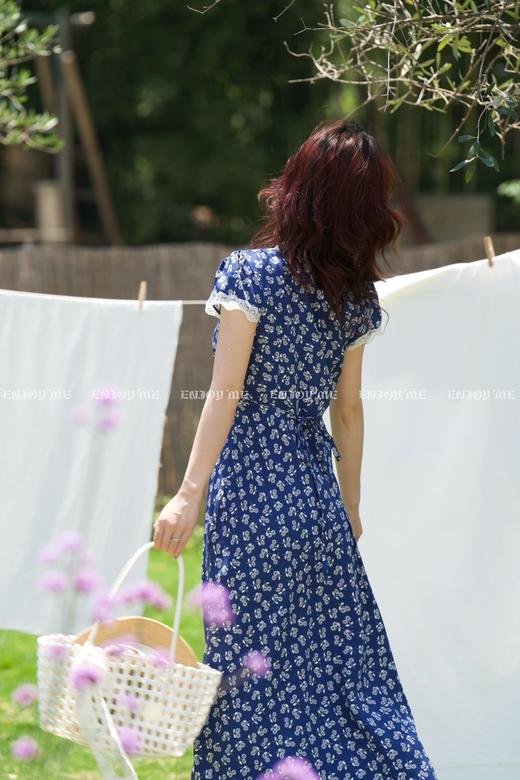 【门店同款】ENJOY夏季“悠然之境”蕾丝边碎花连衣裙 162894254 商品图7