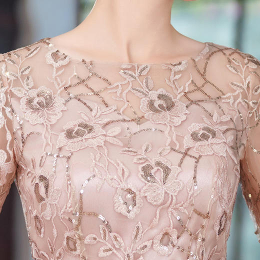 HYX-25-259改良年轻款夏季新款高级感旗袍连衣裙婚宴装结婚气质日常装新中式 商品图3