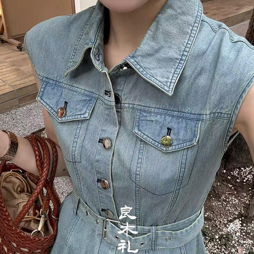 【部分现货】良木礼无袖牛仔裙（9592） 商品图3