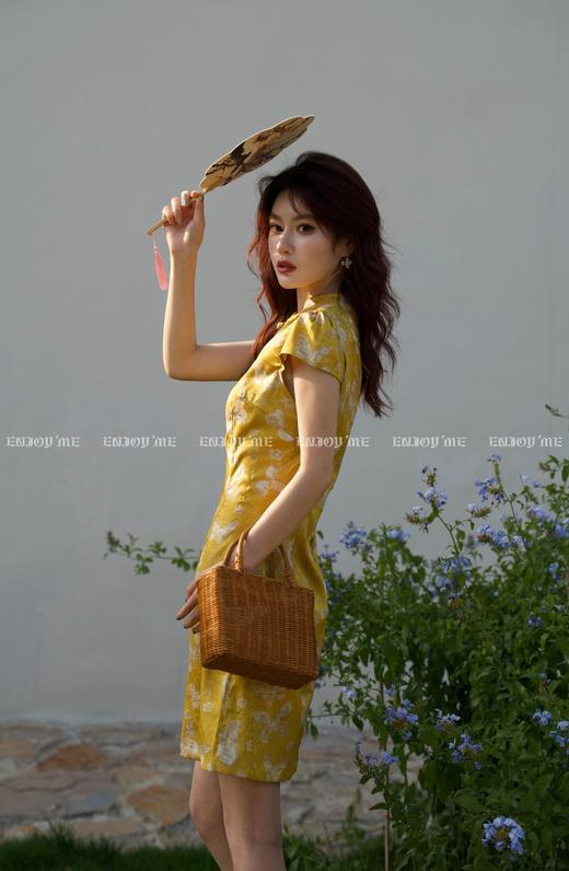 【门店同款】ENJOY夏季云敛-“鸾衿折桂”黄金蝶舞旗袍裙 162896903 商品图1