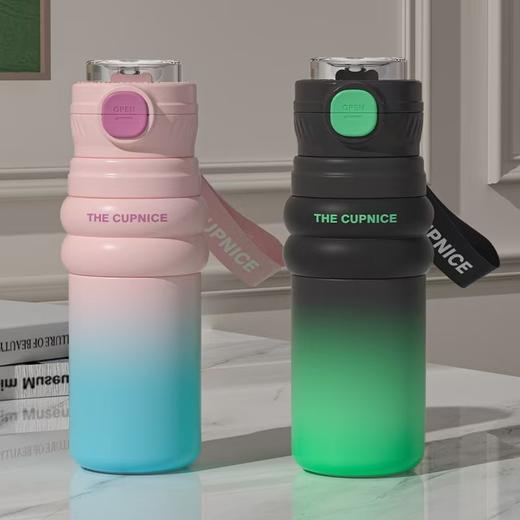 【新款大容量保温杯】高颜值男女款 316不锈钢儿童吸管水杯子礼品杯子  商品图2