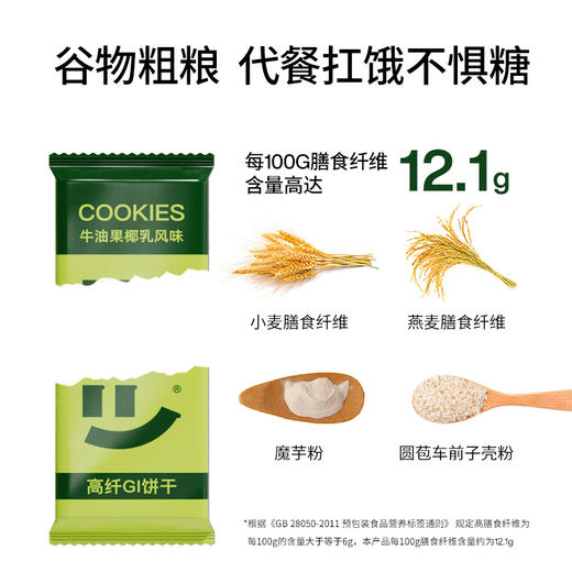轻食兽 高纤GI饼干系列168g 多规格合集 商品图9
