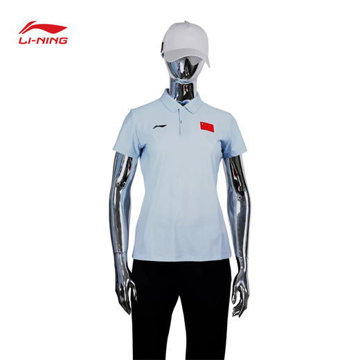 李宁2025赞助中国代表团国家队女款运动POLO衫国服APLV438 商品图3