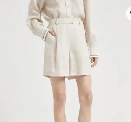 重磅渠道  bc亚麻短裤  百分百亚麻   腰部半弹力松紧 商品图5