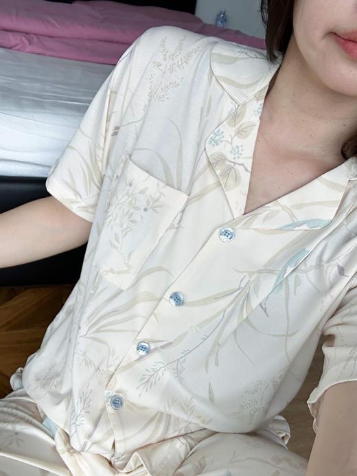 【现货】莱赛尔天丝棉家居服，植物印染长裤款！不退可换码~ 商品图3