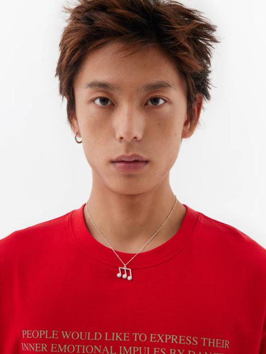 CryingCenter 银色三连音音符项链 哭喊中心 商品图1