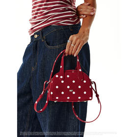 CryingCenter 三色波点波士顿单肩手提斜挎包  哭喊中心