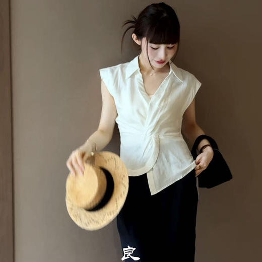 【预售7天】良木礼天丝翻领小衫（0560） 商品图1