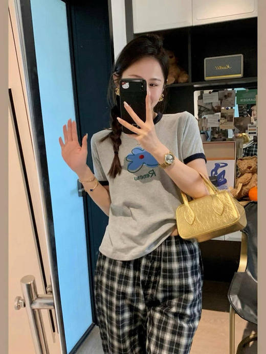 🔥【韩国订单高颜值印花T恤】高品质💥AMTN🇰🇷正品授权  ❗️出乎意料的高品质，真的比很多网红店100多一件的细节品质还要好。 商品图5