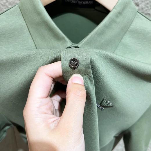 阿码尼冰丝无痕面料夏季新款男士翻领Polo衫 商品图3