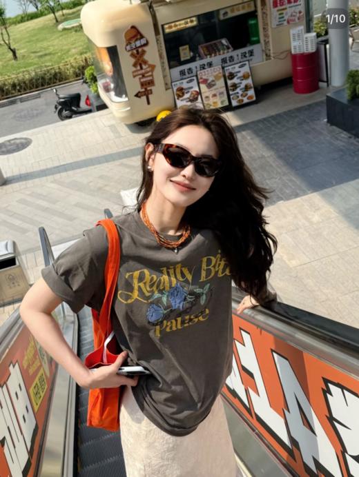 🔥【韩国订单高颜值印花T恤】高品质💥AMTN🇰🇷正品授权  ❗️出乎意料的高品质，真的比很多网红店100多一件的细节品质还要好。 商品图6