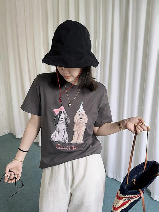 🔥【韩国订单高颜值印花T恤】高品质💥AMTN🇰🇷正品授权  ❗️出乎意料的高品质，真的比很多网红店100多一件的细节品质还要好。 商品图8