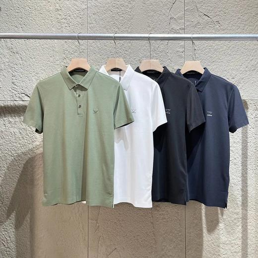 阿码尼冰丝无痕面料夏季新款男士翻领Polo衫 商品图0