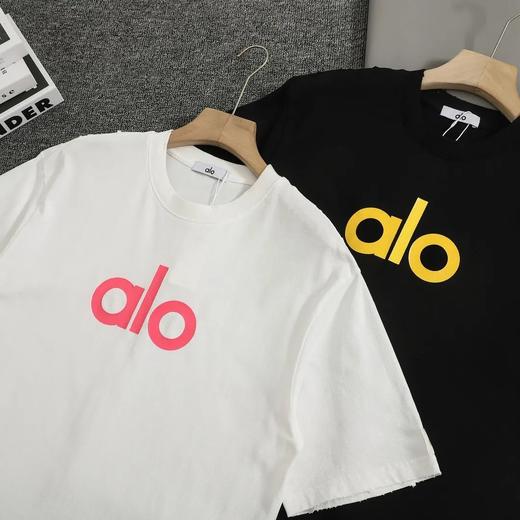 alo纯棉300克宽松短袖圆领显瘦慵懒感t恤 商品图3