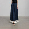 初语慵懒松弛感大阔腿休闲裤女淡人穿搭山本风裙裤 商品缩略图0
