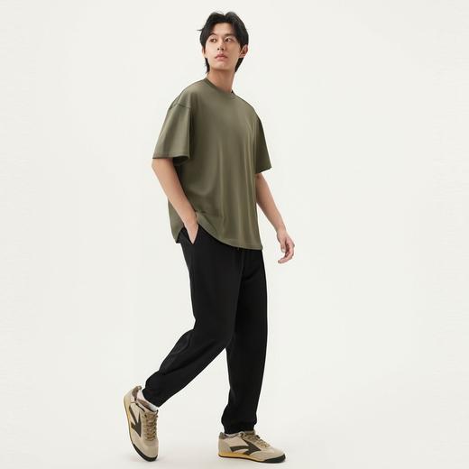 gxg.jeans男装 黑色肌理感宽松休闲长裤男裤束脚裤 25年夏热卖 商品图4