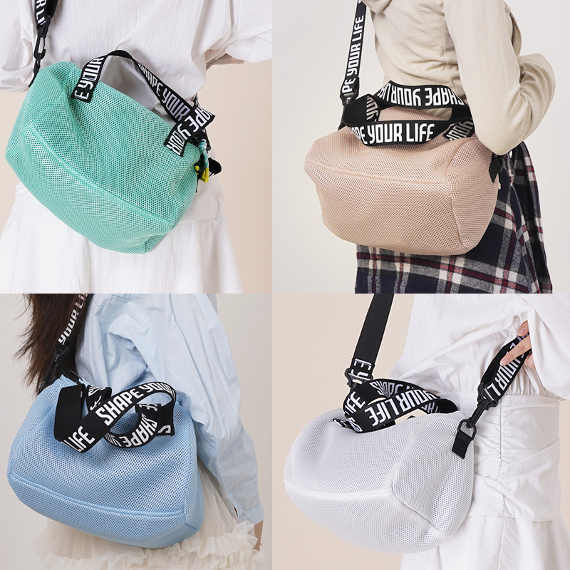 【趁早文创】趁早运动随行迷你网布包美拉德通勤便携斜挎手拎mini小肩包内置隔层收纳