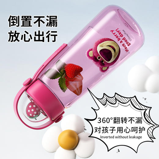 萌趣满分✨迪士尼水杯】TRITAN材质✔高颜值大容量💧倒置不漏水，草莓熊/史迪奇/蜘蛛侠多款任选！孩子们的夏日饮水好伙伴🌟迪士尼儿童水杯 tritan高颜值大容量 学生运动水壶 可爱夏水杯 商品图3