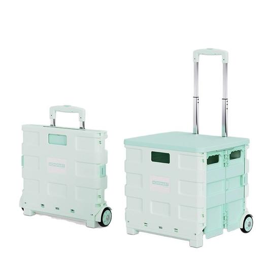 小推车轻便折叠拉杆车购物零食置物架移动野营便携买菜取快递神器 商品图4